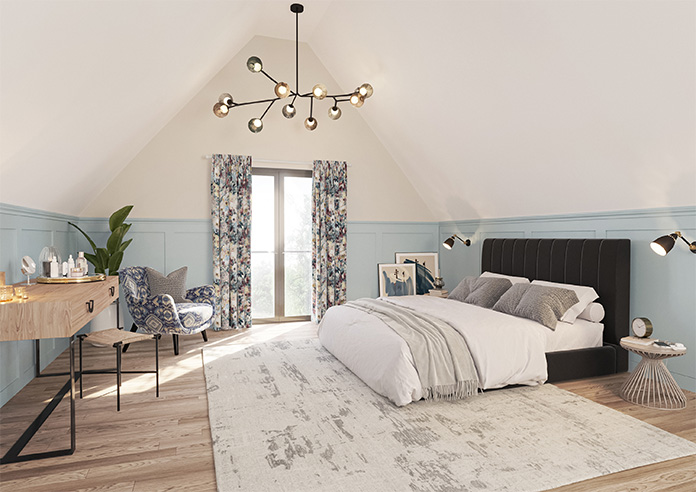 Philippa, Petrol - Made to Measure Curtains - Image 8